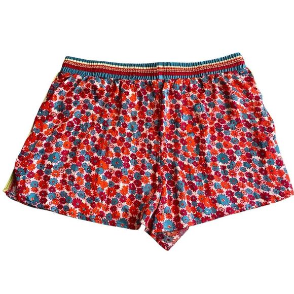 Free People Size L Pillow Talk Satin Pajama Set Red Poppy Floral Print Silky New - Picture 4 of 13